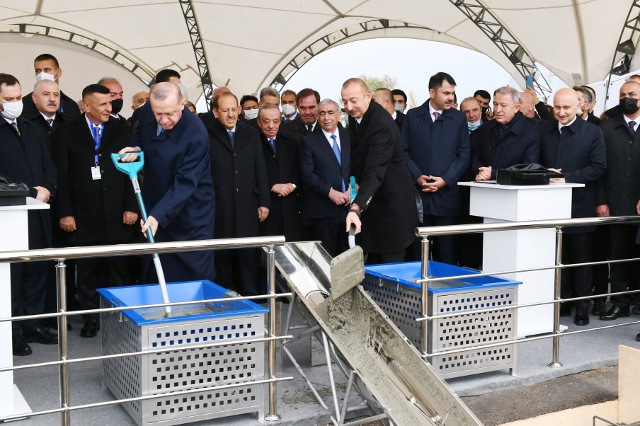 Azərbaycan və Türkiyə prezidentləri Horadiz-Cəbrayıl-Zəngilan-Ağbənd avtomobil yolunun (Zəngəzur dəhlizi) təməlini qoyublar